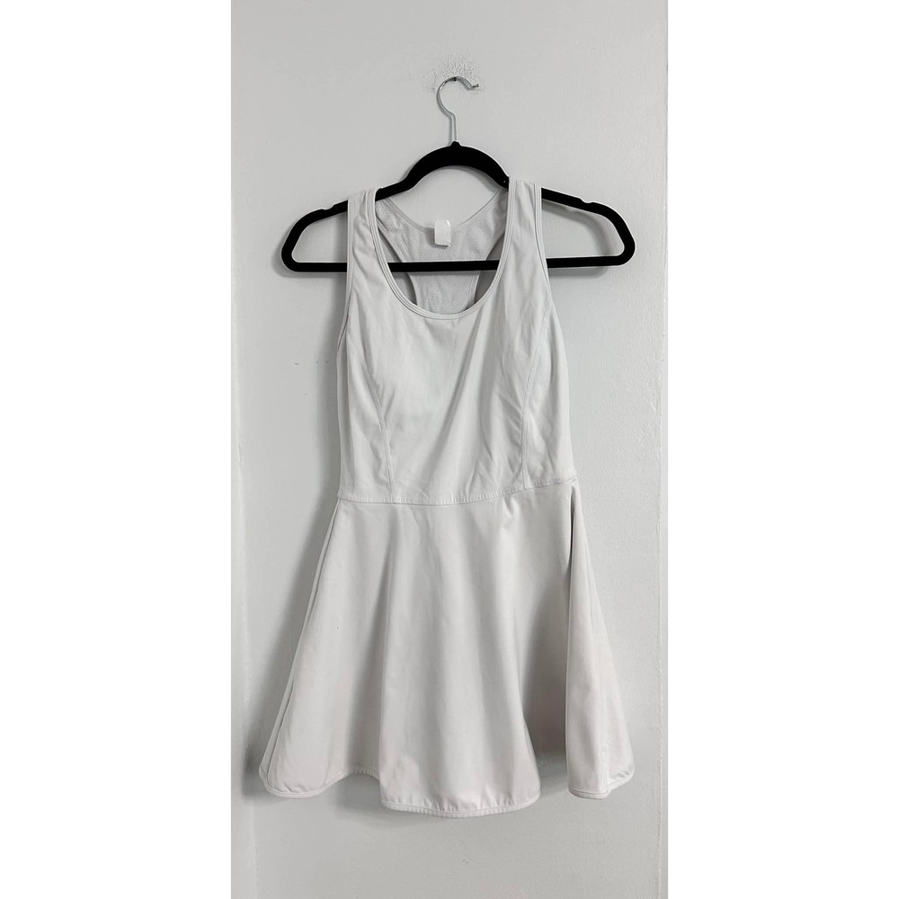 ATTACO Athletic Tennis Dress Womens‎ S White Racerback Built In Bra Activewear